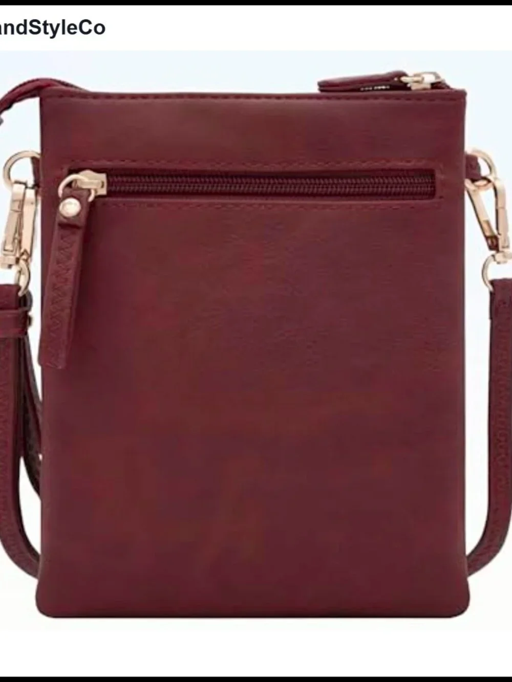 Crossbody Bag for Women with Multi Zip Pockets Detachable Wristlet Lightweight